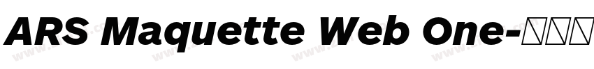 ARS Maquette Web One字体转换 ARS Maquette Web One字体转换
